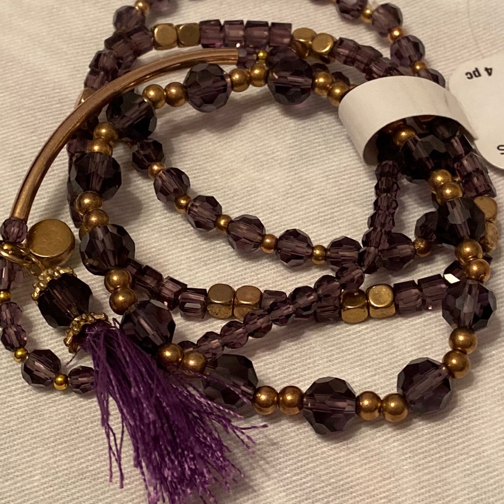 Y2K Bead Landing crystal bracelet - Picture 2 of 12